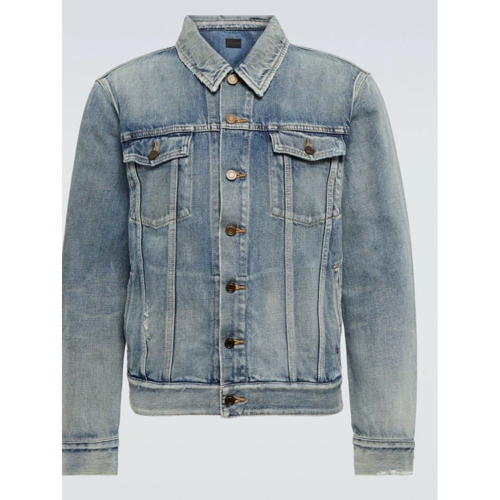 Saint Laurent - Melrose denim jacket In Blue Wash Denim. NWT Size 50 Large‎